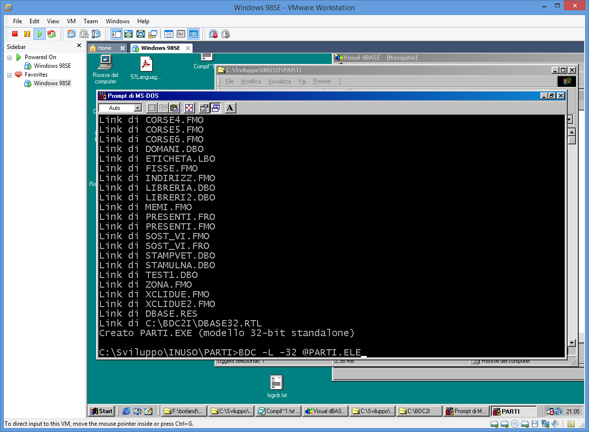 Borland VisualDB compiler